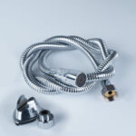 Toilet Hose With Brass Connection - Chrome
